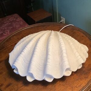 West Elm scallop shell lamp